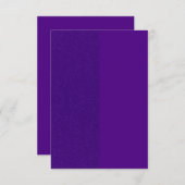 Carte de réponse scintillante violette divisée – P (Devant / Derrière)