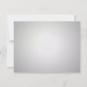 Carte de réponse Silver et Black Saxophone (Dos)