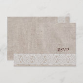 Carte de réponse simple de mariage celtique (Devant / Derrière)