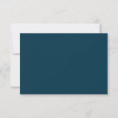 Carte de réponse simple et élégante avec un nœud b (Dos)