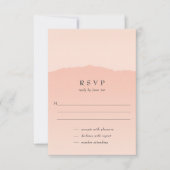 Carte de réponse simple et tendance pour mariage r (Devant)