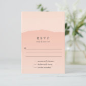 Carte de réponse simple et tendance pour mariage r (Debout devant)