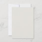 Carte de réponse simple mariage crème Forever Fait (Dos)