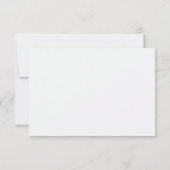 Carte de réponse simple moderne et élégante (Dos)