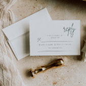 Carte de réponse simple pour invitation de mariage