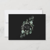 Carte de réponse simple pour mariage moderne avec (Dos)