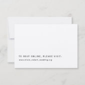 Carte de réponse simple Russe Fleur sauvage Mariag (Dos)