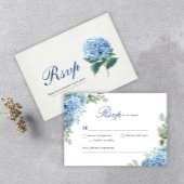 Carte de réponse SINI Blue Hydrangea