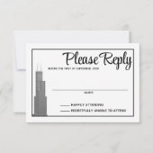 Carte de réponse Skyline de Chicago (Devant)