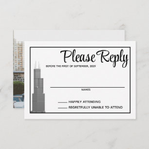 Carte de réponse Skyline de Chicago