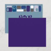 Carte de réponse SO MOD Bar Bar Mitzvah (Devant / Derrière)