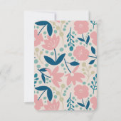 Carte de réponse Spring Pastel Petals (Dos)