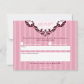 CARTE DE RÉPONSE STYLISH RSVP :: luxueux luxe 2 (Dos)