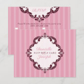 CARTE DE RÉPONSE STYLISH RSVP :: luxueux luxe 2 (Devant / Derrière)