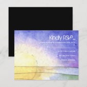 Carte de réponse SUN Bat Bar Mitzvah (Devant / Derrière)