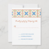 Carte de réponse Talavera Spanish Tile (Devant)