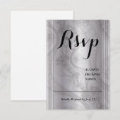 Carte de réponse Tones of Gray avec détail de dent (Devant / Derrière)