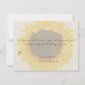 Carte de réponse Tournesol (Dos)