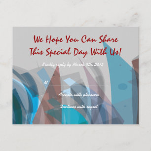 Carte de réponse TRANSPARENT STAR Bar Mitzvah