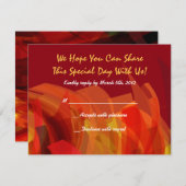 Carte de réponse Transparent Star Bat Bar Mitzvah  (Devant / Derrière)