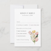 Carte de réponse Tulip Elegant (Devant)