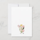Carte de réponse Tulip Elegant (Dos)