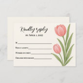 Carte de réponse Tulip Treasure (Devant / Derrière)