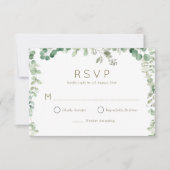 carte de réponse végétation eucalyptus moderne (Devant)