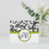 Carte de réponse verte Apple - Texte côté mat (Debout devant)