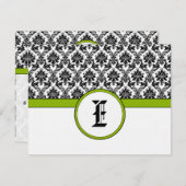 Carte de réponse verte Apple - Texte côté mat (Devant / Derrière)