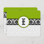 Carte de réponse verte Apple - Texte côté mat (Devant / Derrière)