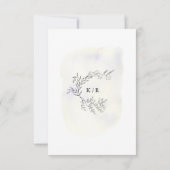 Carte de réponse verticale charmante nature (Dos)