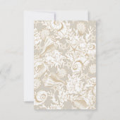 Carte de réponse verticale élégante de bord de mer (Dos)