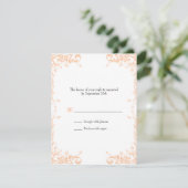 Carte de réponse Vins mariages (Pêche) (Debout devant)