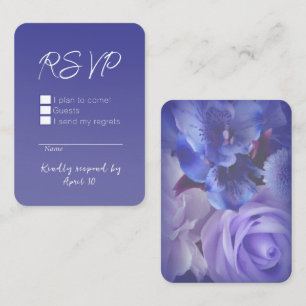 Carte de réponse Violet Secret Gardens