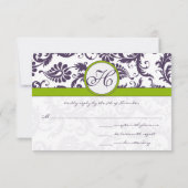 Carte de réponse violette pour ordinateur portable (Dos)