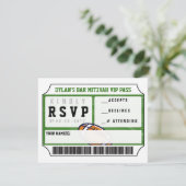 Carte de réponse VIP Football pour invitation de B (Debout devant)