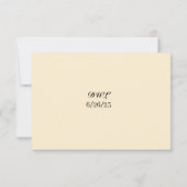 Carte de réponse Whispers of Bloom (Dos)