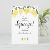 Carte de report de date de Baby Shower (Debout devant)