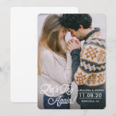 Carte de report de la date : Essayons à nouveau (Devant / Derrière)