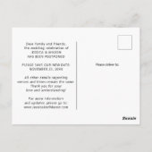 Carte de report de mariage True Love Waits (Dos)