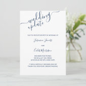 Carte de report de photo Écriture bleue Mise à jou (Debout devant)