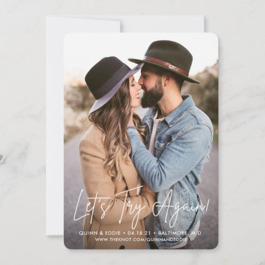 Carte de report de 'Réessayons' (Devant)