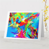 CARTE DE REPRÉSENTATION - BELLE IMAGE PEINTE DE RO (Fleur jaune)