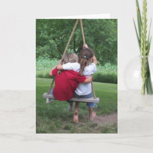 CARTE DE REPRÉSENTATION : Les filles sur une aile