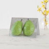 CARTE DE REPRÉSENTATION : Pears_ Card (Fleur jaune)