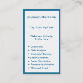 Carte de reprise mini | Carte réseau bleue (Dos)