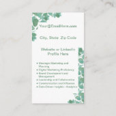 Carte de reprise mini | Carte réseau verte (Dos)