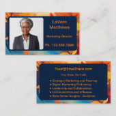 Carte de reprise mini | Couleurs automnales de la  (Devant / Derrière)