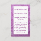 Carte de reprise mini | Rose carte réseau (Dos)